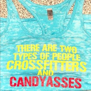 Next Level Crossfitters burnout tank